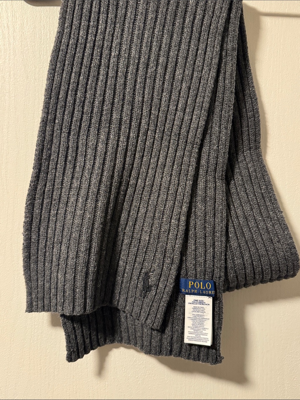 Polo by Ralph Lauren Dark Charcoal Scarf